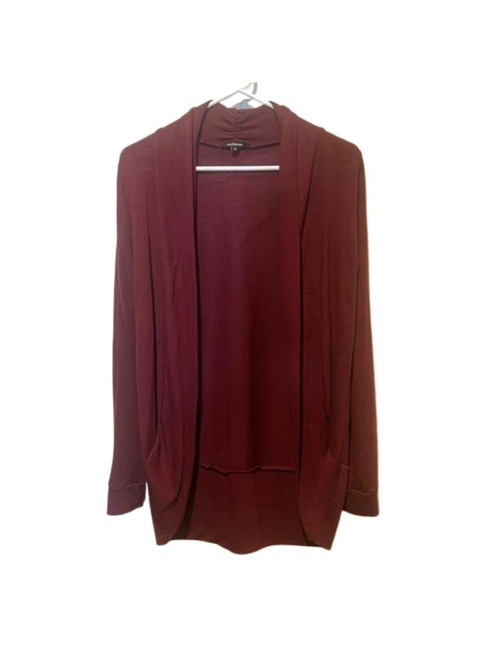 AMBIANCE Women’s maroon colored cardigan. Medium but could fit a small